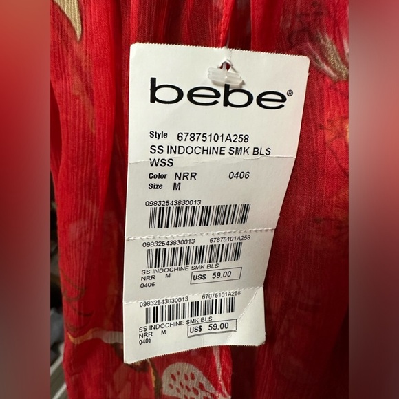 NWT Bebe Shear off shoulder top - Picture 4 of 4